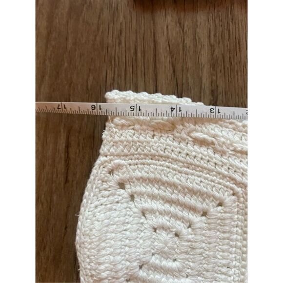 PAOLA BERNARDI Lana crochet Square-Neck Crochet Top and Mini Skirt Set Sz  M NWT - Picture 6 of 7